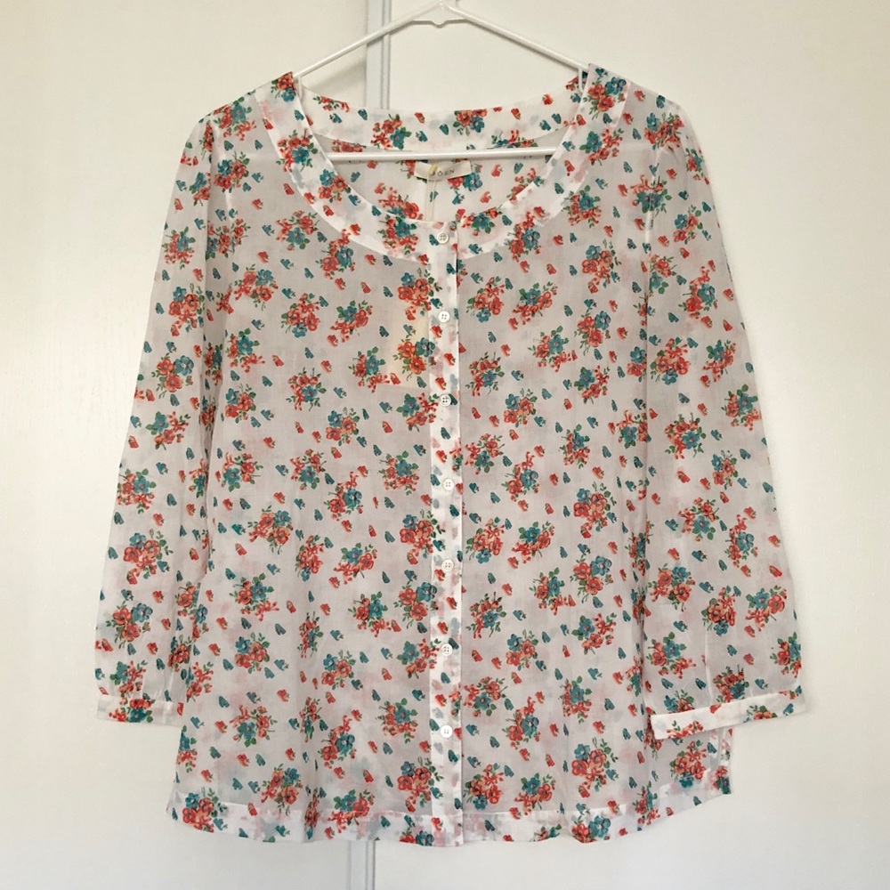 Doen Lake Top in Fleur de Rosette print